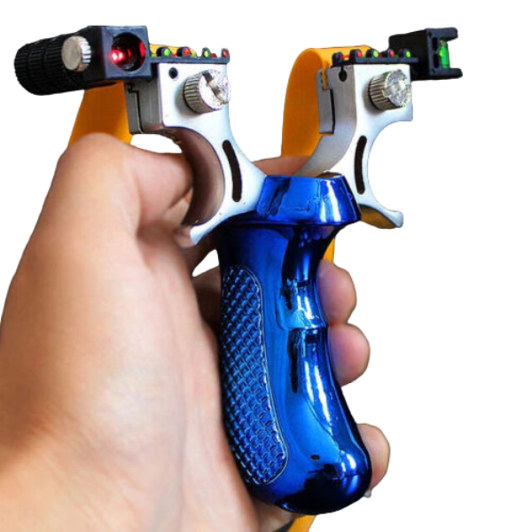  Tirachinas, juguete de goma potente de precisión, caza  tirachinas de tiro (tirachinas láser+banda de goma gratis* 1) : Deportes y  Actividades al Aire Libre